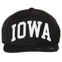Iowa IA Throwback Classic Wool Snapback Cap
