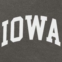 Iowa IA Throwback Classic Cotton Canvas Backpack