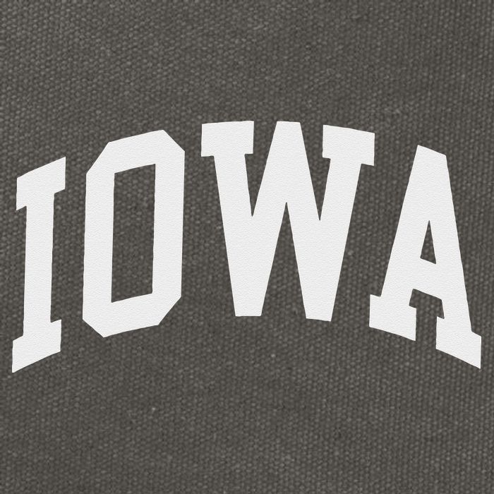 Iowa IA Throwback Classic Cotton Canvas Backpack