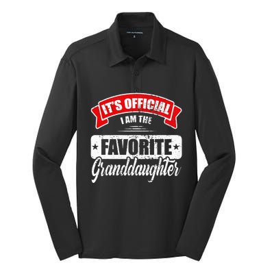 Its Im The Favorite Granddaughter Silk Touch Performance Long Sleeve Polo