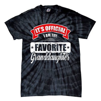 Its Im The Favorite Granddaughter Tie-Dye T-Shirt