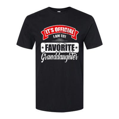 Its Im The Favorite Granddaughter Softstyle CVC T-Shirt