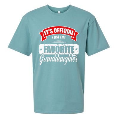 Its Im The Favorite Granddaughter Sueded Cloud Jersey T-Shirt