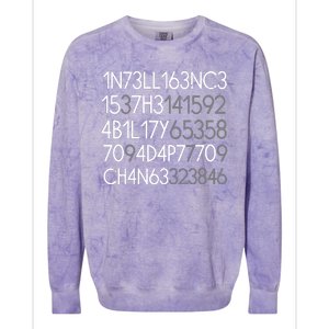 Intelligence Is The Ability To Adapt To Change Colorblast Crewneck Sweatshirt