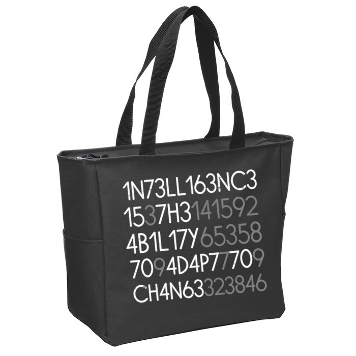 Intelligence Is The Ability To Adapt To Change Zip Tote Bag