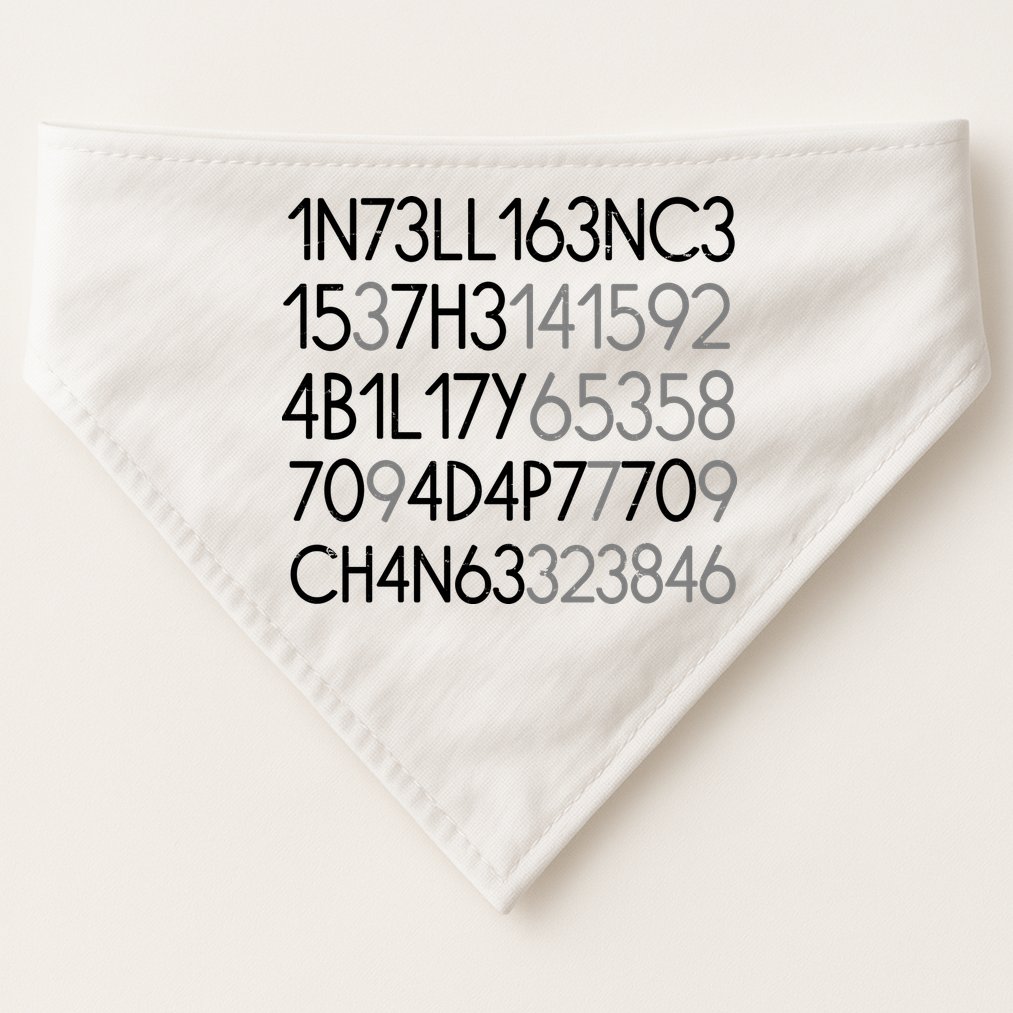 Intelligence Is The Ability To Adapt To Change USA-Made Doggie Bandana