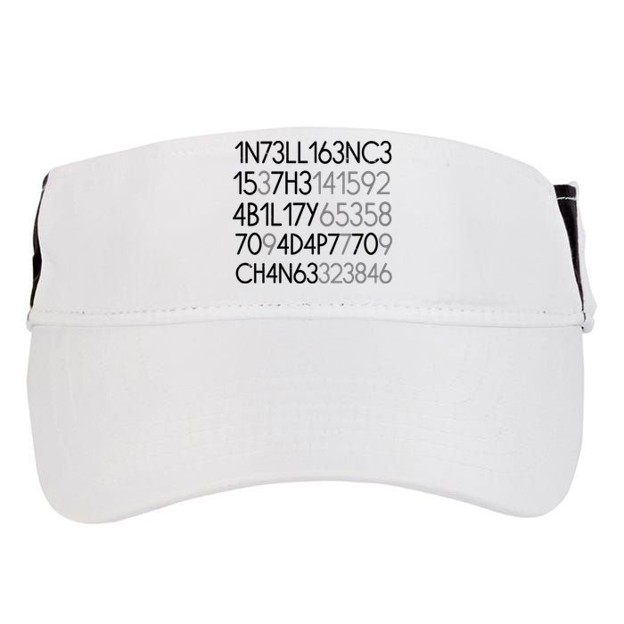 Intelligence Is The Ability To Adapt To Change Adult Drive Performance Visor