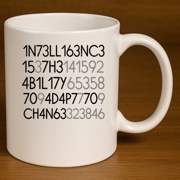 Intelligence Is The Ability To Adapt To Change 11oz C Handle Ceramic Mug