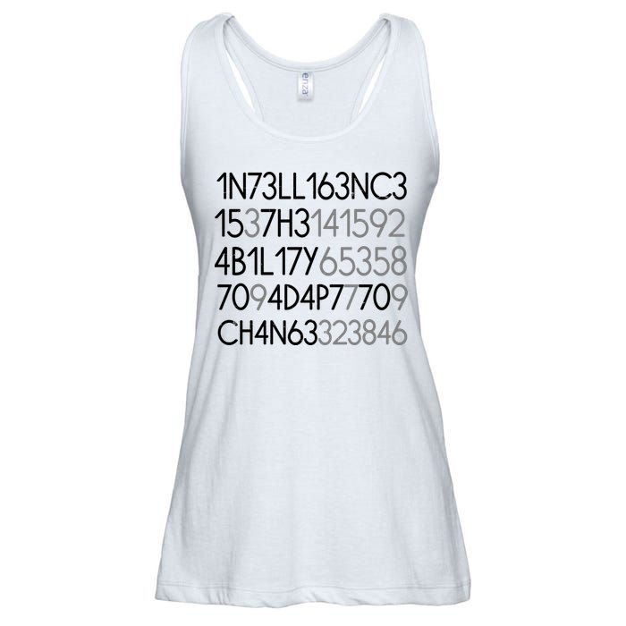 Intelligence Is The Ability To Adapt To Change Ladies Essential Flowy Tank