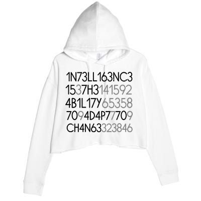 Intelligence Is The Ability To Adapt To Change Crop Fleece Hoodie