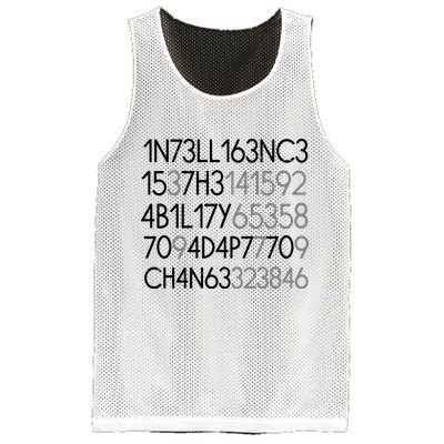 Intelligence Is The Ability To Adapt To Change Mesh Reversible Basketball Jersey Tank
