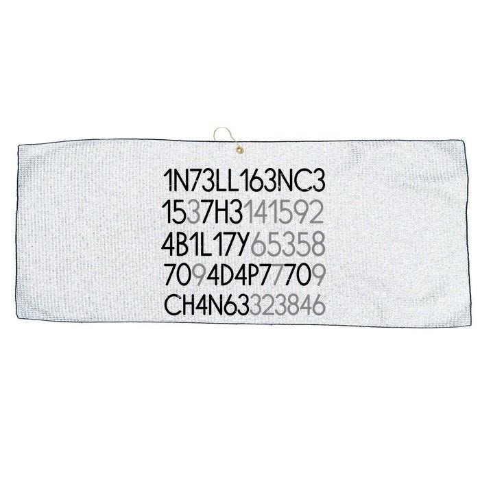 Intelligence Is The Ability To Adapt To Change Large Microfiber Waffle Golf Towel