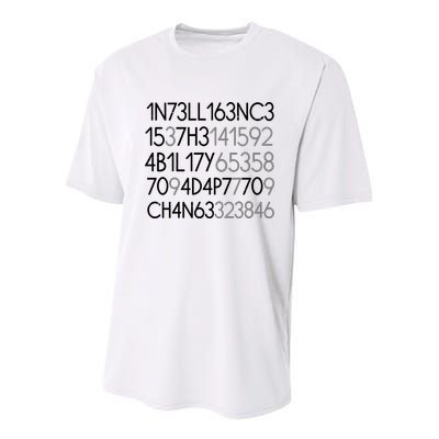 Intelligence Is The Ability To Adapt To Change Youth Performance Sprint T-Shirt