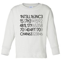 Intelligence Is The Ability To Adapt To Change Toddler Long Sleeve Shirt
