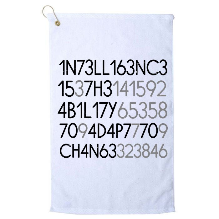 Intelligence Is The Ability To Adapt To Change Golf Towel