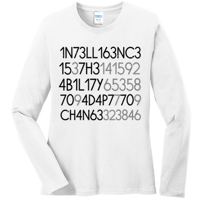 Intelligence Is The Ability To Adapt To Change Ladies Long Sleeve Shirt