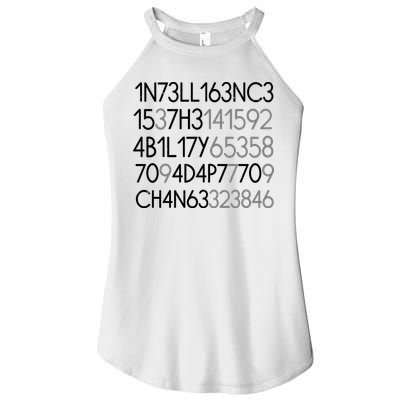 Intelligence Is The Ability To Adapt To Change Women's Perfect Tri Rocker Tank
