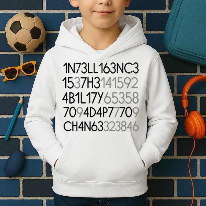 Intelligence Is The Ability To Adapt To Change Kids Hoodie
