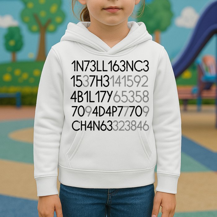 Intelligence Is The Ability To Adapt To Change Kids Hoodie
