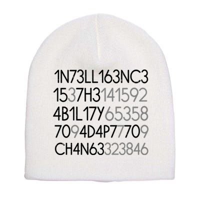 Intelligence Is The Ability To Adapt To Change Short Acrylic Beanie
