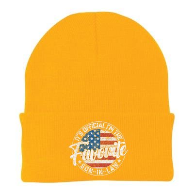 ItS IM The Favorite Soninlaw Funny Vintage Knit Cap Winter Beanie