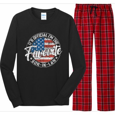 ItS IM The Favorite Soninlaw Funny Vintage Long Sleeve Pajama Set