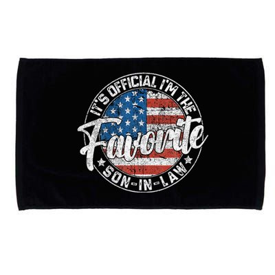 ItS IM The Favorite Soninlaw Funny Vintage Microfiber Hand Towel