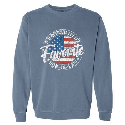 ItS IM The Favorite Soninlaw Funny Vintage Garment-Dyed Sweatshirt