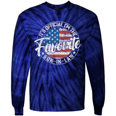 ItS IM The Favorite Soninlaw Funny Vintage Tie-Dye Long Sleeve Shirt