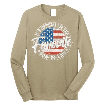 ItS IM The Favorite Soninlaw Funny Vintage Long Sleeve Shirt