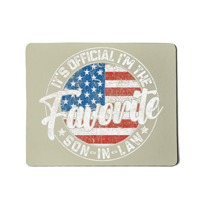 ItS IM The Favorite Soninlaw Funny Vintage Mousepad