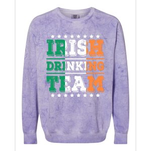 Irish Ing Team Ireland Flag Funny Ing Cute Gift Colorblast Crewneck Sweatshirt