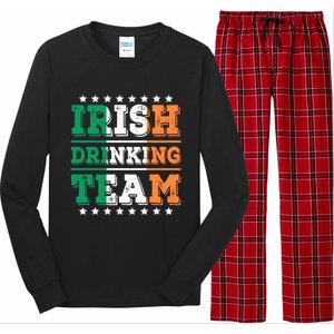 Irish Ing Team Ireland Flag Funny Ing Cute Gift Long Sleeve Pajama Set