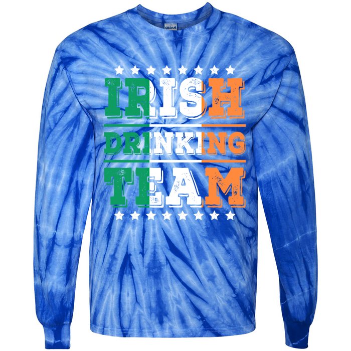 Irish Ing Team Ireland Flag Funny Ing Cute Gift Tie-Dye Long Sleeve Shirt