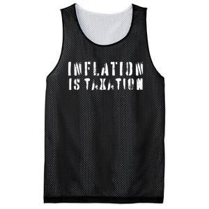 Inflation Is Taxation Mesh Reversible Basketball Jersey Tank