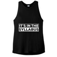ItS In The Syllabus Ladies PosiCharge Tri-Blend Wicking Tank