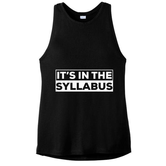 ItS In The Syllabus Ladies PosiCharge Tri-Blend Wicking Tank