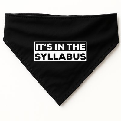 ItS In The Syllabus USA-Made Doggie Bandana