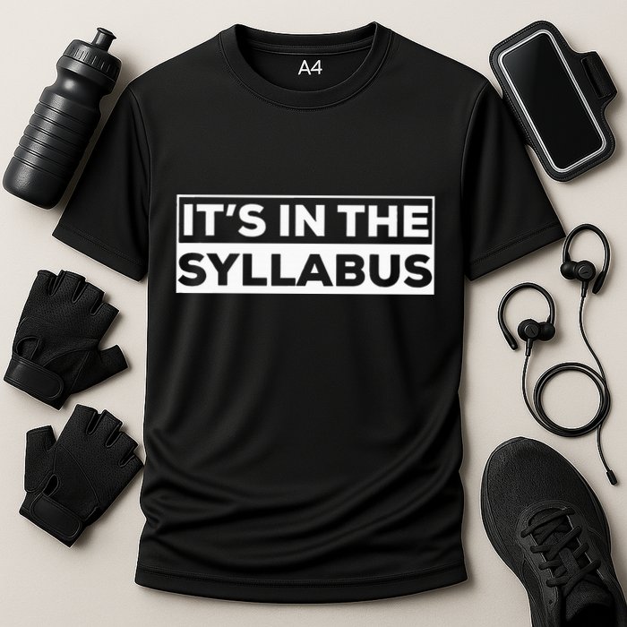 ItS In The Syllabus Cooling Performance Crew T-Shirt