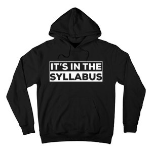 ItS In The Syllabus Hoodie