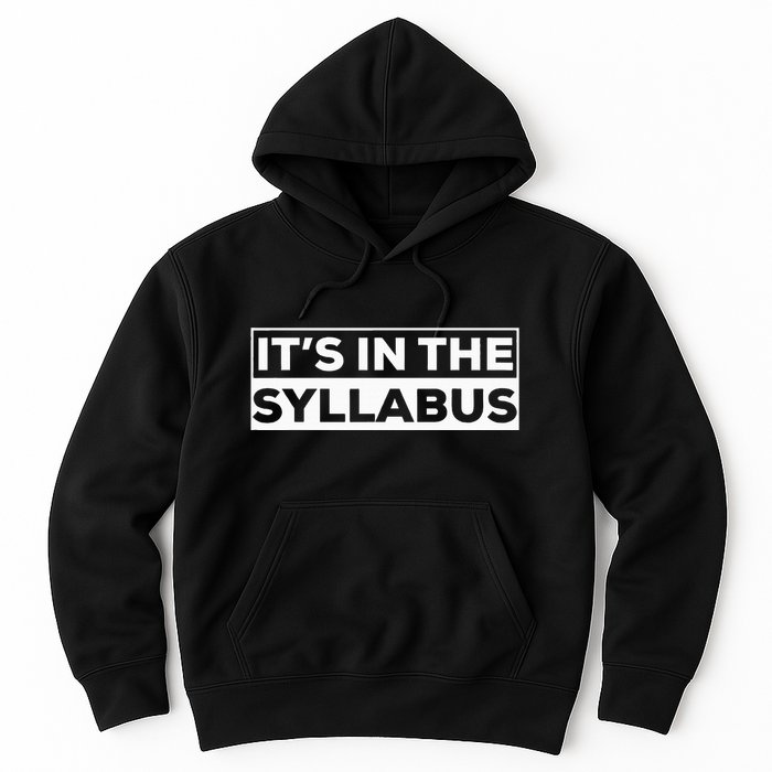 ItS In The Syllabus Hoodie