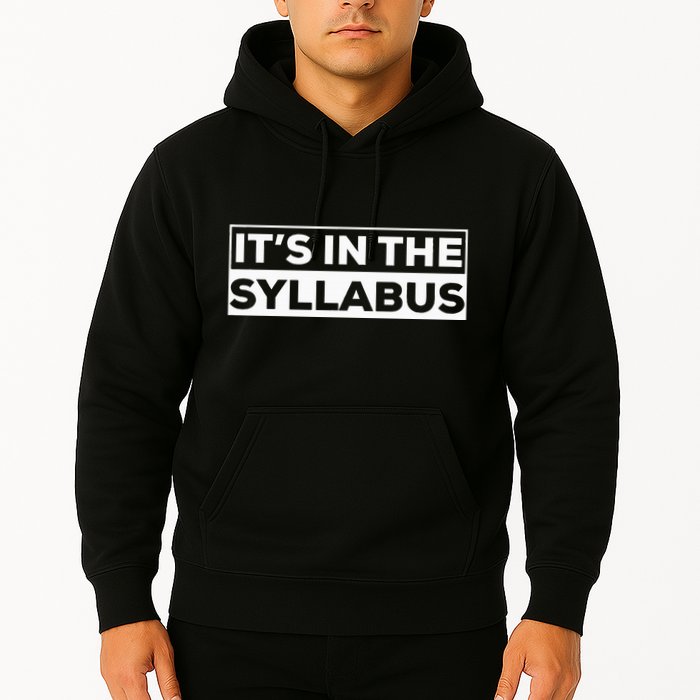 ItS In The Syllabus Hoodie