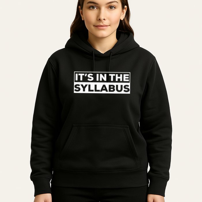 ItS In The Syllabus Hoodie