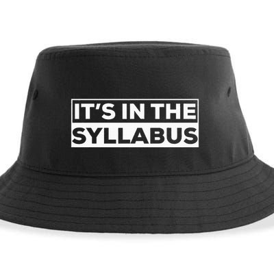 ItS In The Syllabus Sustainable Bucket Hat