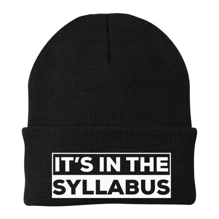 ItS In The Syllabus Knit Cap Winter Beanie
