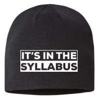 ItS In The Syllabus Sustainable Beanie