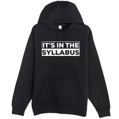 ItS In The Syllabus Premium Pullover Hoodie