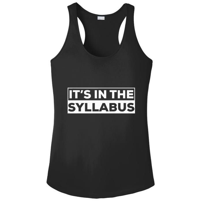 ItS In The Syllabus Ladies PosiCharge Competitor Racerback Tank