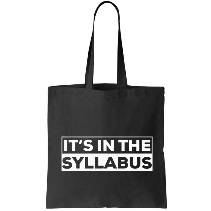 ItS In The Syllabus Bag