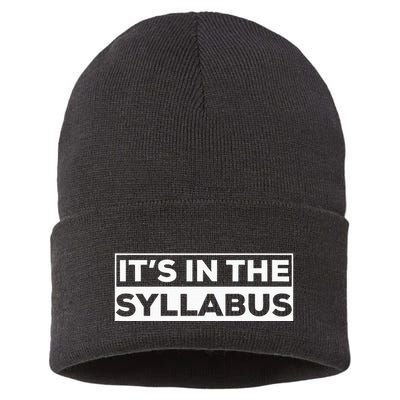 ItS In The Syllabus Sustainable Knit Beanie